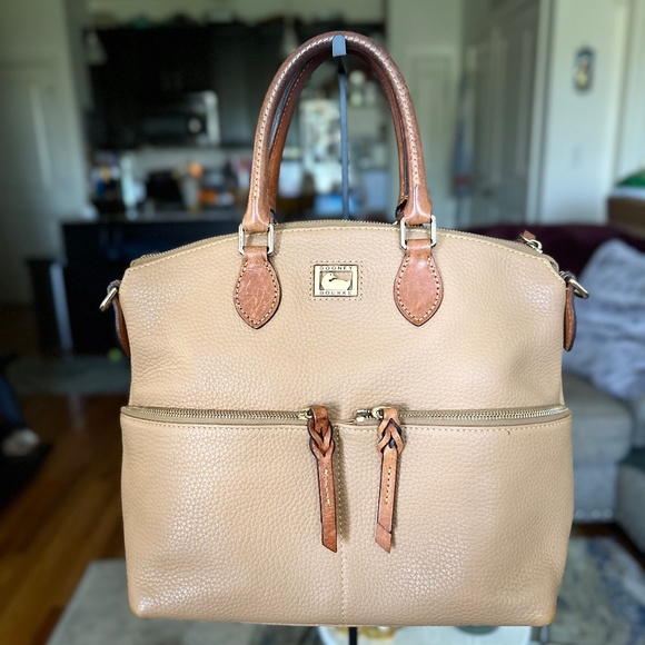 Dooney & Bourke Tan Leather Satchel